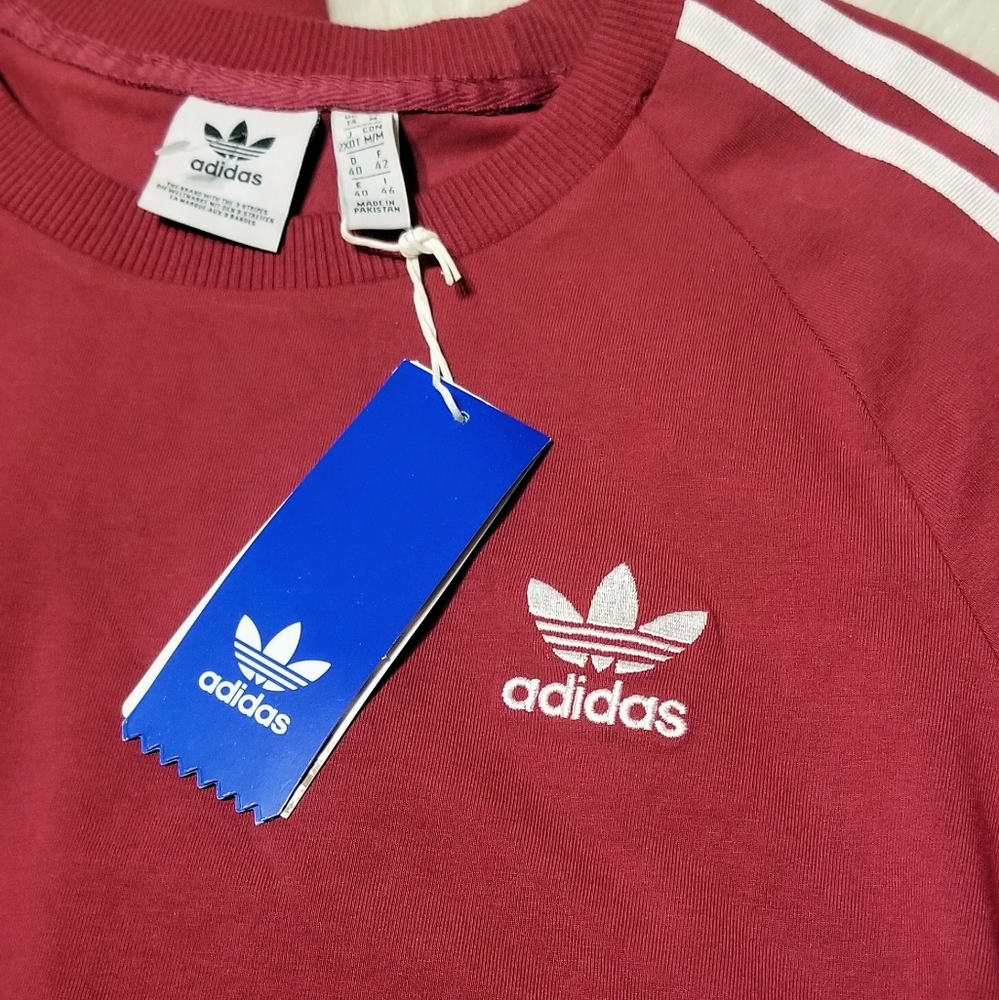 ADIDAS Originals Three Stripe Midi Ruby Dress - Picture 13 of 16
